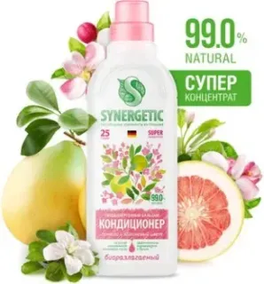 Synergetic Биоразлагаемый концентрированный гипоаллергенный Помело и яблоневый цвет 750 мл