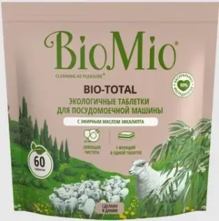BioMio Экологичные 7-в-1 с эфирным маслом эвкалипта 60 шт