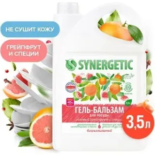 Synergetic Розовый грейпфрут и специи биоразлагаемое, гипоаллергенное 3.5 л