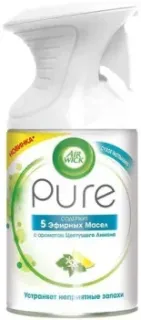 Air Wick Pure 250 мл (5 эфирных масел с ароматом цветущего лимона)