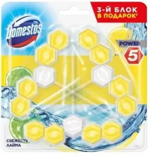 Domestos Power 5 Свежесть лайма Трио 3х55 г