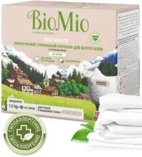 BioMio BIO-White экологичн. для белого белья с экстрактом хлопка 1,5 кг
