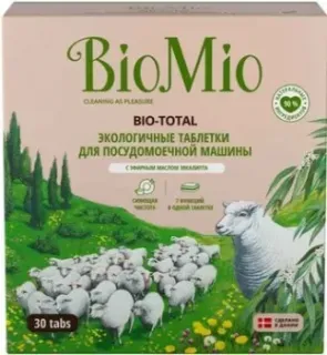 BioMio Bio-Total 7 в 1 с маслом эвкалипта 30 шт
