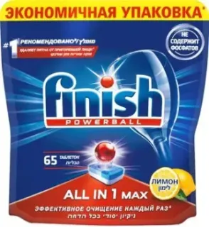 Finish All in 1 Max Лимон (65 шт)
