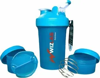 WizLab Nutrition Шейкер 3 в 1 (синий, 500 мл)