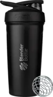Blender Bottle Strada Stainless Steel Full Color (черный)