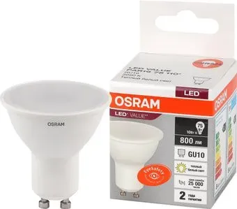 Osram GU10 10Вт 3000 К LVPAR1675