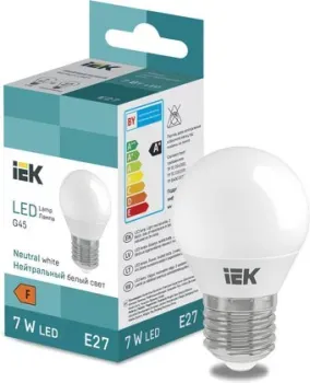 IEK LED Globe G45 600lm 4000K E27
