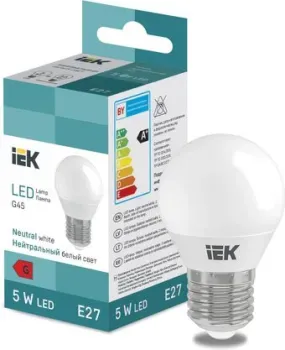 IEK LED Globe G45 400lm 4000K E27