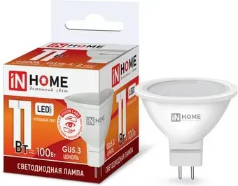 In Home LED-JCDR-VC 11Вт 230В GU5.3 6500К 990Лм 4690612024745