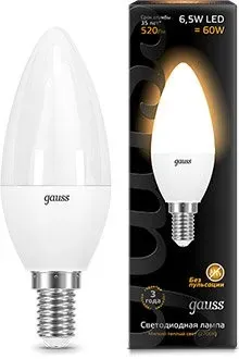 Gauss E14 6.5 Вт 3000 К 103101107