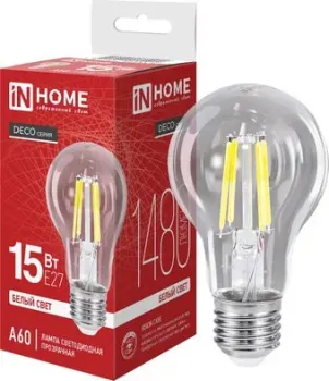 In Home LED-A60-deco 15 Вт 230В Е27 4000К 1480 Лм