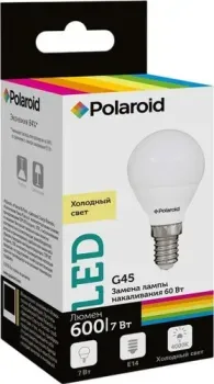 Polaroid G45 E14 7 Вт 4000 К PL-G457144