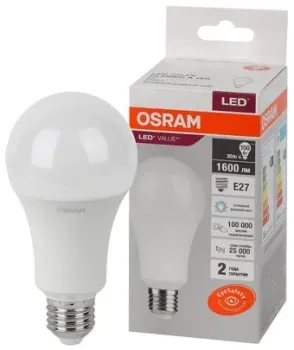 Osram E27 20Вт 6500 К LVCLA150
