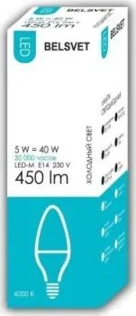 Belsvet LED-M C37 5 W 4000 К E14