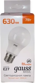 Gauss Elementary Basic E27 7W 3000K A60 10202172