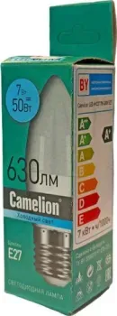 Camelion Е27 7Вт 4000K С37 15056