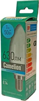 Camelion Е14 7Вт 4000K С37 15054