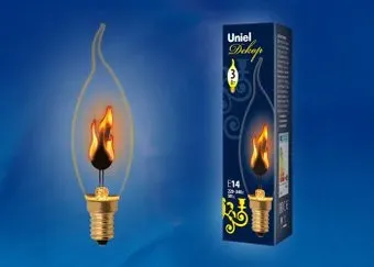 Uniel IL-N-CW35-3/RED-FLAME/E14/CL UL-00002982