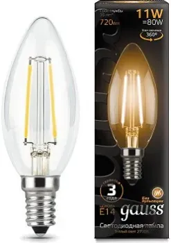 Gauss Filament E14 11W 810lm 2700K 103801111 (10 шт)