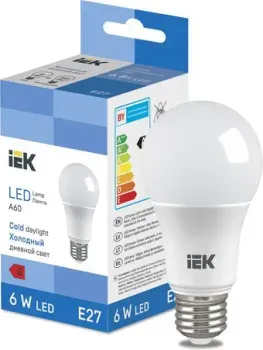 IEK LED Bulb A60 510lm 6500K E27