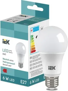IEK LED Bulb A60 510lm 4000K E27