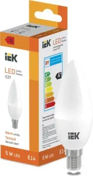 IEK LED Candle C37 400lm 3000K E14