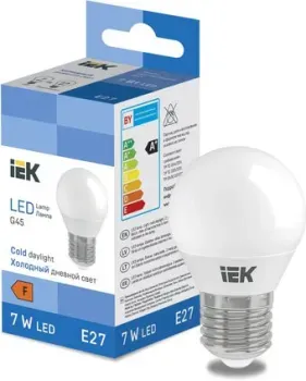 IEK LED Globe G45 600lm 6500K E27