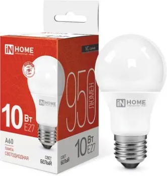 In Home LED-A60-VC 10Вт 230В Е27 4000К 950Лм 4690612020211