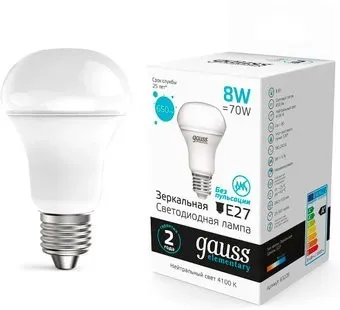Gauss Elementary R63 8W 650LM 4100K Е27 63228