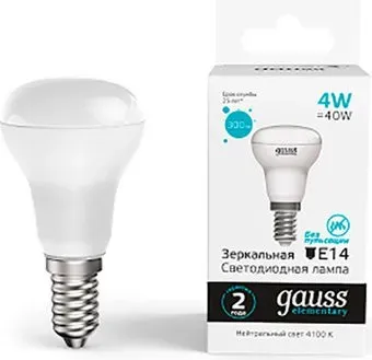 Gauss Elementary R39 4W 300lm 4100K E14 LED 63124