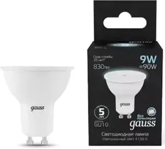 Gauss MR16 9W 830lm 4100K GU10 LED 101506209