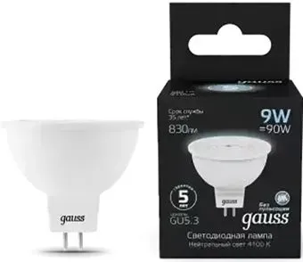 Gauss MR16 9W 830lm 4100K GU5.3 LED 101505209