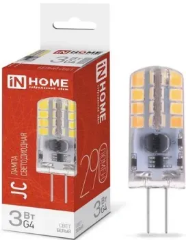 In Home LED-JC 3Вт 12В G4 4000К 290лм 4690612036021