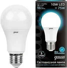 Gauss A60 E27 10 Вт 4100 K 102502210