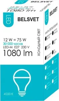 Belsvet LED-M A60 E27 12 Вт 4000 К