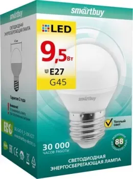SmartBuy G45 E27 9.5 Вт 3000 К [SBL-G45-9_5-30K-E27]