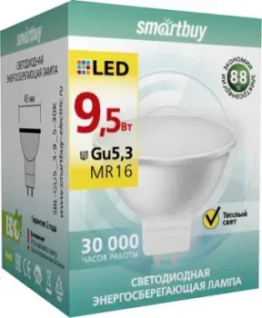 SmartBuy MR16 GU5.3 9.5 Вт 3000 К [SBL-GU5_3-9_5-30K]
