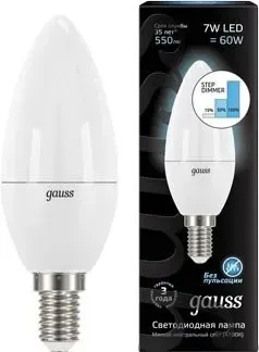 Gauss E14 7 Вт 4100 К [103101207-S]
