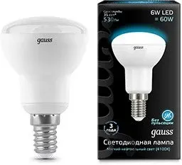 Gauss E14 6Вт 4100K [106001206]
