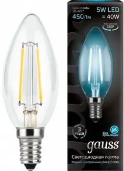 Gauss E14 5Вт 4100К [103801205]
