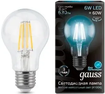 Gauss E27 6Вт 4100К [102802206]