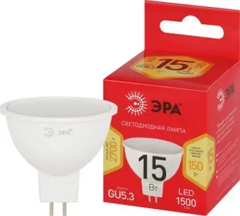 ЭРА Red Line LED MR16-15W-827-GU5.3 R