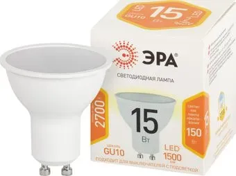 ЭРА STD LED MR16-15W-827-GU10