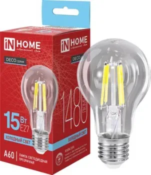 In Home LED-A60-deco 15 Вт 230В Е27 6500К 1480 Лм