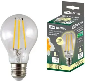 TDM Electric А60 8 Вт 2700К E27 SQ0340-0289