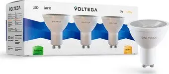 Voltega Simple MR16 7W 3000K 38° GU10 3шт.