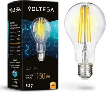 Voltega Crystal Graphene A60 15W 3000K E27
