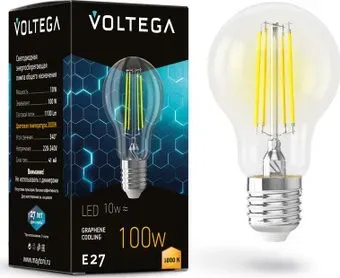 Voltega Crystal Graphene A60 10W 3000K E27