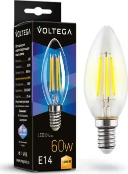 Voltega Crystal Candle 6W 3000K E14